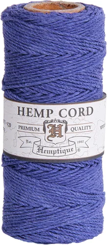 Vista 3 de Hemptique 5070812 Bobina de cordón de cáñamo, 10 libras, azul