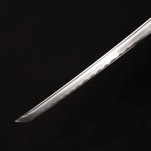 Vista 8 de Espada japonesa hecha a mano, negro/rojo-oro, soporte de exhibición