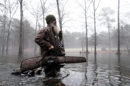 Vista 5 de Cupped Waterfowl Estuche para pistola flotante, funda de escopeta flotante de camuflaje suave resistente
