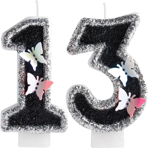 Vista 42 de Velas de cumpleaños número 1, decoración de fiesta de cumpleaños de mariposa para mujeres y niñas, vela morada de feliz cumpleaños para pastel, vela