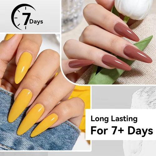 Vista 5 de OpenLive 2 esmaltes de uñas transparentes con capa superior brillante, secado rápido, esmalte de uñas regulares, acabado de alto brillo, protección