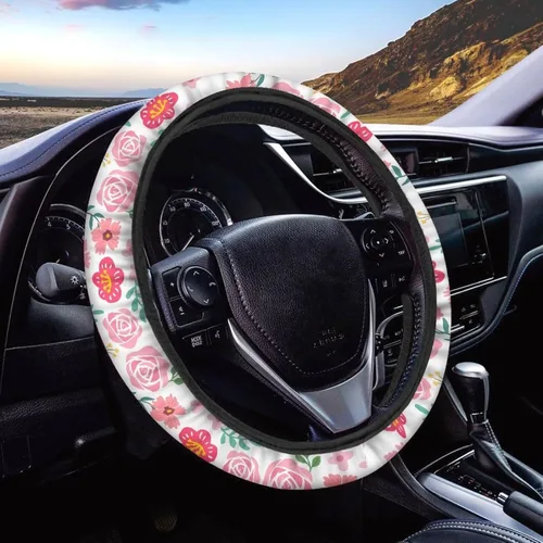 Vista 42 de Asian Dragon - Funda universal para volante de automóvil, accesorios interiores de automóvil, lavable, transpirable, funda para volante