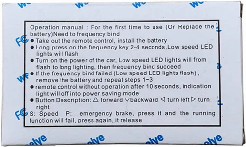 Vista 5 de weelye RX7 12V Niños Powered Ride on Car 2.4G Bluetooth Control remoto y receptor Kit de caja de control Accesorios para niños eléctrico Ride On Car