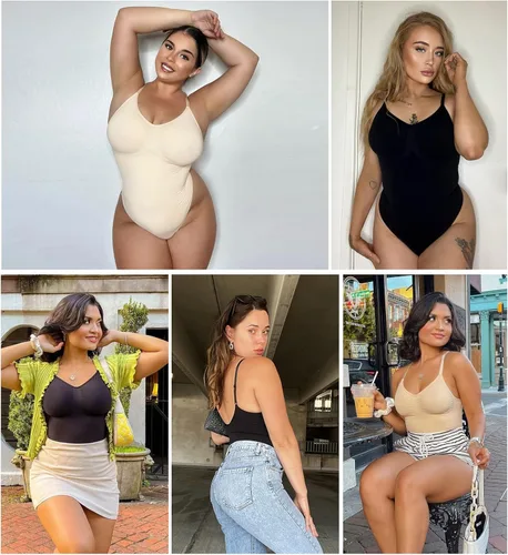 Vista 5 de YIANNA Body de escultura para mujer moldeador de cuerpo sin costuras con control de abdomen