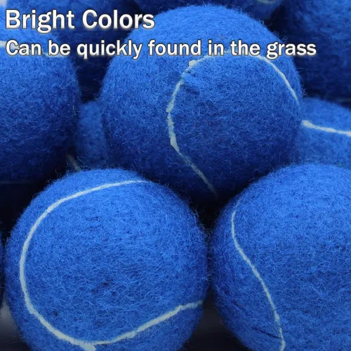 Vista 3 de SHYUJAJIE Tennis Balls, 20 Pack Training Tennis Balls,High Elasticity Practice Tennis for Beginner, Exercise Playing Balls for Pet Dog