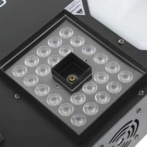 Vista 4 de TC-Home Máquina de niebla DMX 1500W 3 en 1 RGB Party 24 LED DJ etapa humo efecto control remoto