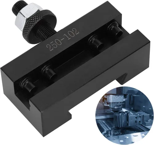 Vista 6 de Soporte de poste de herramienta de torno de cambio rápido, soporte para herramientas de torno 250-201 CXA 2.992 x 2.874 x 0.984 in/3.0 x 2.9 x 1.0