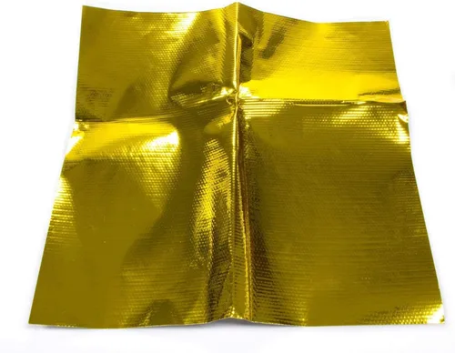 Vista 6 de Design Engineering, Inc. 10395 Reflect-A-Gold 1.5" x 30' de alta temperatura, reflectante de calor, con respaldo adhesivo, cinta/envoltura aislante.