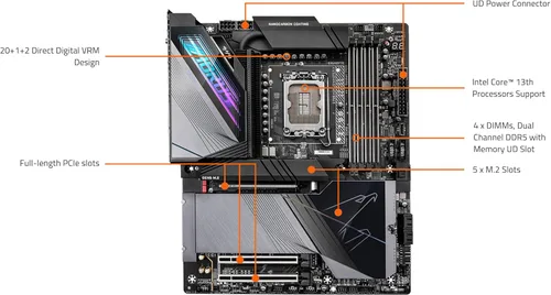 Vista 5 de GIGABYTE Z790 AORUS Master X