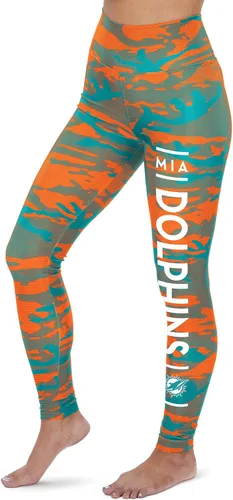 Vista 153 de Zubaz NFL Mallas para mujer de longitud completa de cintura alta básica 1.0