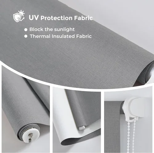 Vista 53 de NUTRO CHILL Persianas para ventanas interiores, persianas opacas con aislamiento térmico, persianas con protección UV para el hogar, puerta, cocina