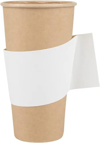 Vista 23 de Restaurantware -Solo mangas: Restpresso - Fundas para café caliente con asa, 50 fundas desechables para tazas - Las tazas se venden por separado, se