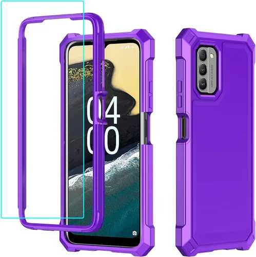 Vista 9 de Funda para Nokia C300/Nokia G100 con protector de pantalla, funda para teléfono Nokia C300 N155DL, protección de cuerpo completo frontal y trasera