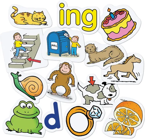Vista 3 de Learning Resources Tabla de bolsillo para familias de palabras y centro de rima, gráficos de bolsillo para aula, tabla de familias de palabras