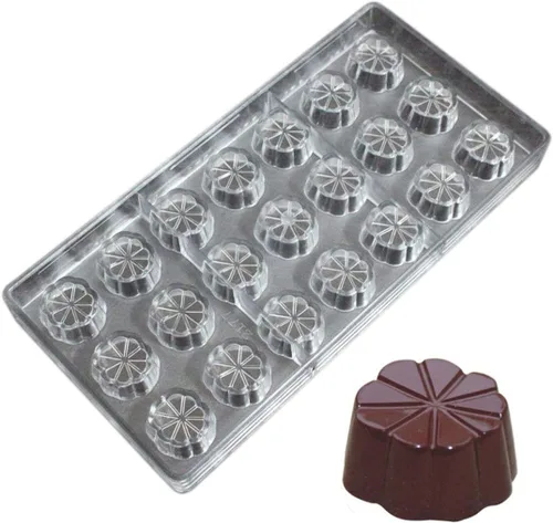 Vista 32 de Molde de policarbonato para chocolate, molde de caramelo de bricolaje, utensilios para hornear de plástico duro transparente, herramientas de 1