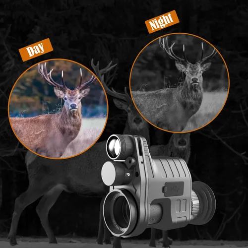 Vista 2 de oneleaf.ai Commander NV100 HD - Gafas de visión nocturna, monocular de visión nocturna con clip para caza/observaciones, 0.630 in