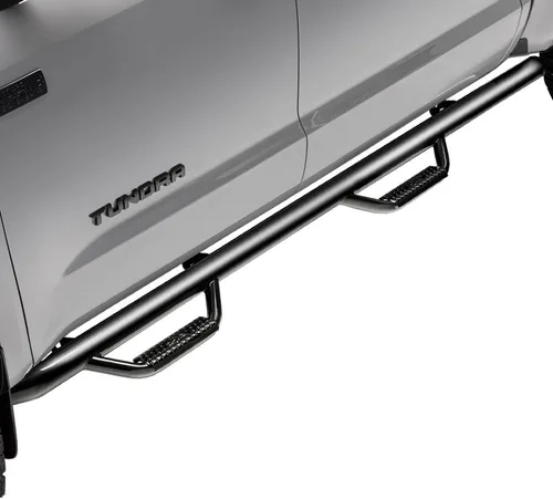 Vista 9 de N-Fab D0284RC-TX Estribo de seguridad rueda a rueda acabado negro con textura se adapta a Dodge Ram 1500/2500 / 3500 de cabina regular de 8