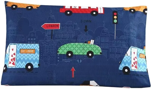 Vista 4 de MAG Funda de edredón de coche de 3 piezas de microfibra súper suave, para niños, adolescentes y amantes del automóvil, tamaño individual, sin