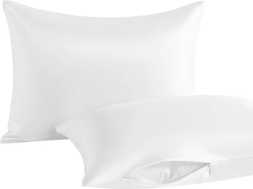 Vista 14 de NTBAY Paquete de 2 almohadas con fundas de almohada de algodón egipcio, relleno alternativo de algodón suave de 13 x 18 pulgadas, almohadas sobre