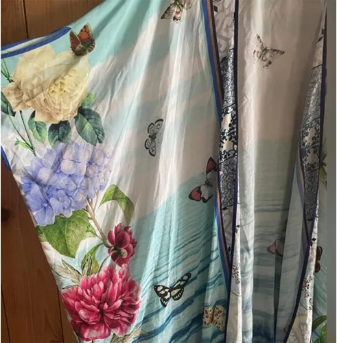 Vista 9 de Johnny Was Kimono corto Costa Azul Multi LG, Multi