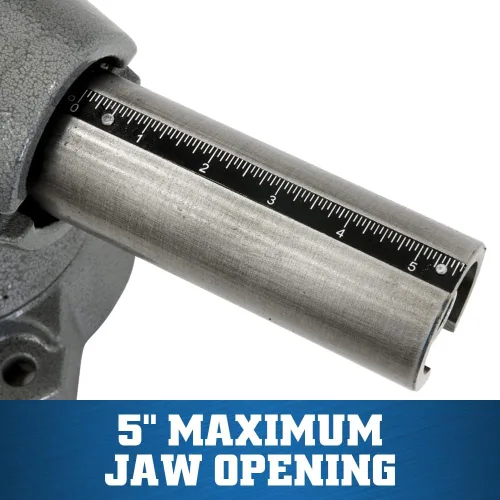 Vista 4 de Morsa de banco multiuso Wilton, ancho de mandíbula 5-1/2", apertura máxima de mandíbula 5", garganta 2-3/4" (Modelo 550P)