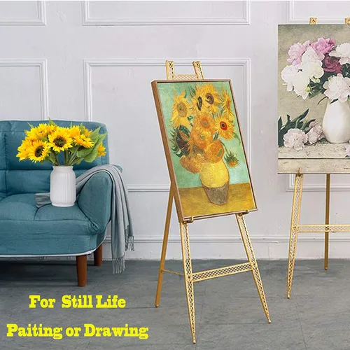 Vista 7 de Flores artificiales, 2 ramos de girasol de 14 pulgadas con 7 flores de seda para boda, ramo de novia, dama de honor, decoración del hogar, regalo