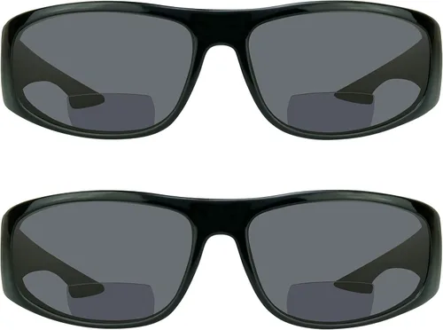 ProSPORT - Gafas de sol bifocales para hombre y mujer, marco completo con línea de lectura casi invisible