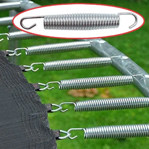 Vista 5 de Resorte de trampolín de 5.5 pulgadas (5.5 in), resorte galvanizado de acero inoxidable (10 piezas) y 1 gancho en T