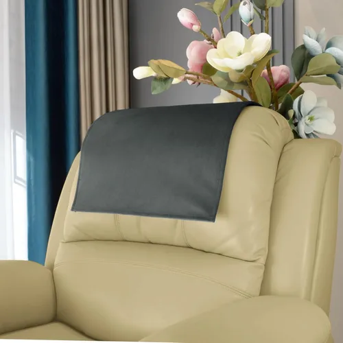 Vista 18 de Funda Antideslizante para Reposacabezas de Fundas de Muebles, Protector de Reposacabezas de Piel Sintética para Silla Reclinable, Funda Protectora