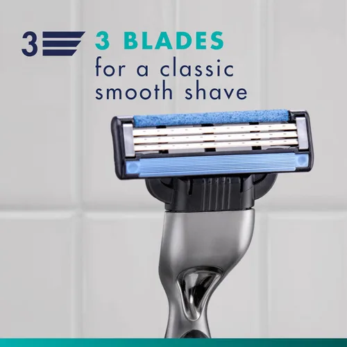 Vista 4 de Gillette Mach3 - Recambios de maquinilla de afeitar para hombres, 10 repuestos de cuchillas de afeitar