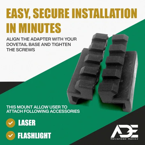 Vista 4 de Ade Advanced Optics Adaptador de riel Sigma Smith y Wesson