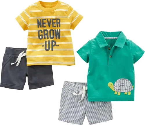 Simple Joys by Carter's baby-boys 4-piece Playwear Set