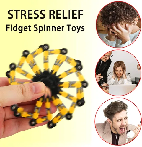 Vista 4 de Paquete de 4 juguetes transformables para la ansiedad, giratorios, transformables, juguetes sensoriales para aliviar el estrés y antiansiedad