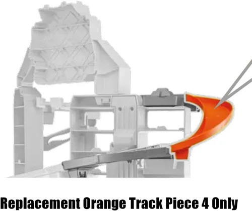 Vista 4 de Pieza de repuesto para Hot-Wheels City Ultimate Garage Playset - GJL14 ~ Repuesto Naranja Track Pieza 4