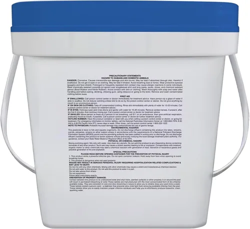 Vista 6 de PROFELIZ Tabletas de cloro de 3 pulgadas para piscinas, mata bacterias y detiene algas, disolución lenta, envueltas individualmente, tabletas