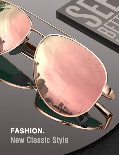 Vista 2 de LUENX - Lentes de sol polarizadas con protección UV 400 para hombre y mujer incluye funda