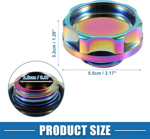 Vista 5 de Tapa de llenado de aceite para motor, cubierta del tanque modificado para motor Honda Serie B para motor Honda Serie D Multicolor