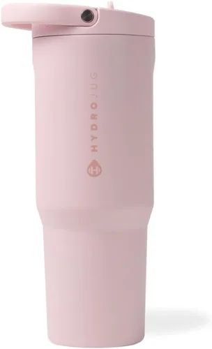 Vista 9 de HydroJug Sport Botella de acero inoxidable con popote, aislada al vacío, de 32 onzas, a prueba de fugas, diseño ergonómico, reutilizable, apta