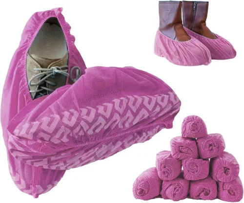 Vista 19 de Blue Shoe Guys Fundas impermeables reutilizables para zapatos, paquete de 4 (2 pares), fundas para botas de lluvia para hombres y mujeres