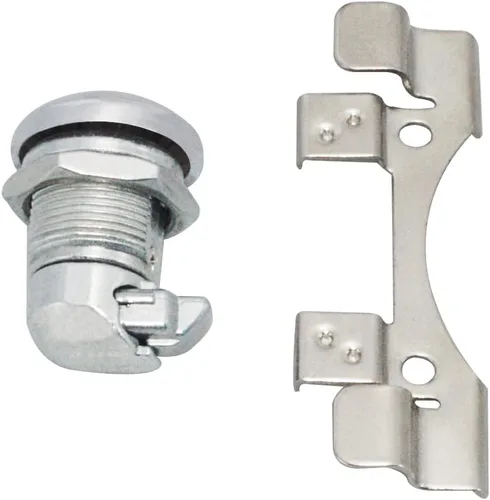 Vista 5 de WOWTK Kit de pestillo de puerta/panel de combustible con botón para Harley Touring Electra Glide, Street Glide, Ultra Limited, Tour Glide, Road