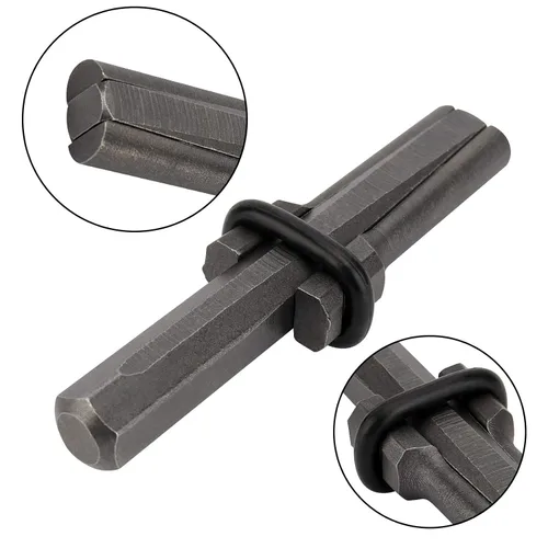 Vista 4 de HOZEON 12 cuñas de cuña y pluma, 5/8 pulgadas para hormigón, roca, piedra, divisor, mármol, herramientas manuales de granito