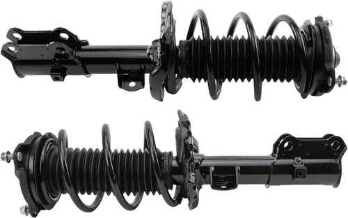 Vista 22 de TRQ - Conjunto de puntal delantero y resorte helicoidal (lados del conductor y del pasajero), para auto