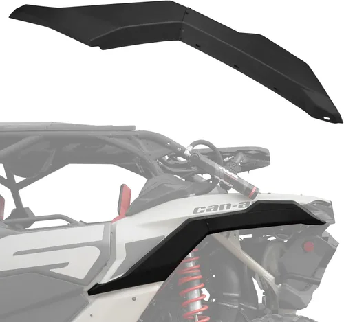 Vista 8 de A & UTV PRO Deflector de guardabarros izquierdo para Can-Am Maverick X3 Max Turbo R Xds 2017-2024 2025, extensiones combinadas para guardabarros