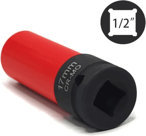 Vista 4 de Enchufe de extracción de tuerca de bloqueo de rueda de 0.669 in compatible con Mercedes Benz Serie S W221, extractor de tuercas de rueda antirrobo