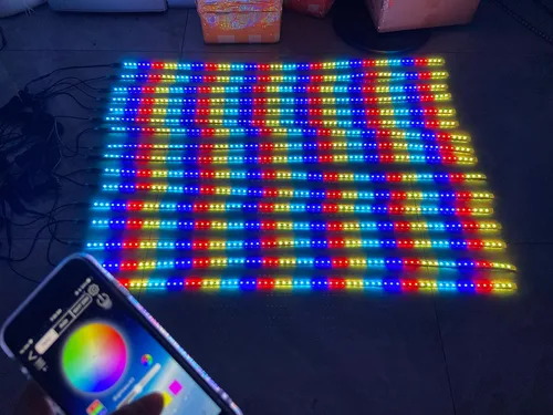 Vista 7 de Bluetooth + control remoto, 14 unidades, 5 pies, 4.6 ft, RGB Chasing Flow Underglow, luces de capó, kit de iluminación iluminada para Polaris