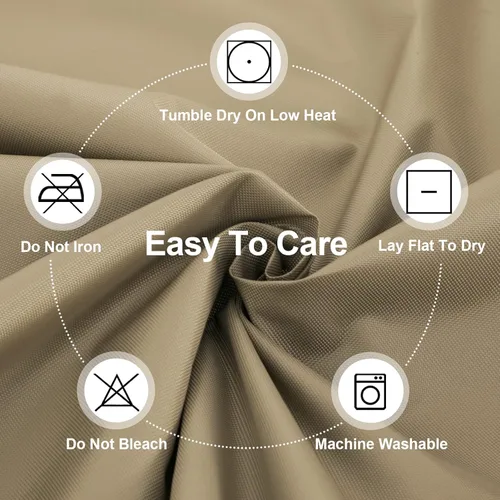 Vista 8 de OutdoorLines Fundas impermeables para taburete de patio al aire libre - Funda cuadrada para mesa auxiliar de patio a prueba de UV, cubierta