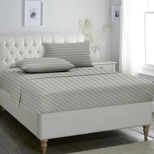 Vista 27 de Rajlinen Juego de sábanas de 4 piezas tamaño individual, juego de sábanas 100% algodón, sábanas de lujo para hotel con bolsillos profundos de hasta