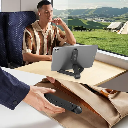 Vista 5 de Caeithyo Portable Monitor Stand & Tablet Stand Holder- Adjustable, Foldable, Light-Weight, Compatible with 7 to 10.2 Inches Most Tablets, Kindle