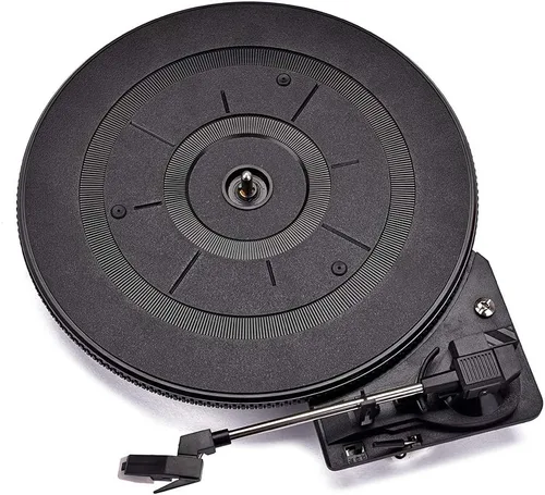 Vista 5 de Tocadiscos de vinilo vintage Lp con lápiz capacitivo fonógrafo para accesorios de audio y video