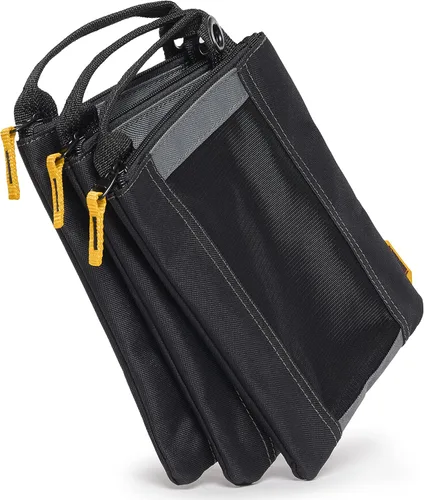 Vista 5 de ToughBuilt Bolsas de cierre de 3 piezas, bolsas de almacenamiento de tela balística 1680D de alta resistencia con asas reforzadas y cremalleras